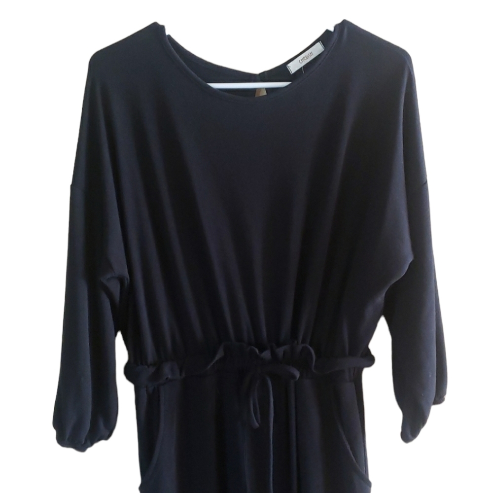 Cherish One Piece Black Jumpsuit Pants with long Sleeves